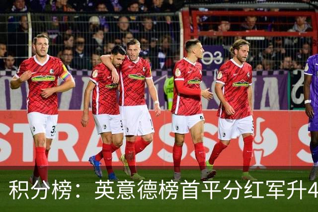积分榜：英意德榜首平分红军升4曼联16 皇马差巴萨3分